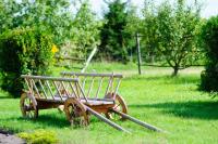 Лужайка перед домом на усадьбе Верес