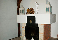Камин в Зале на усадьбе Верес