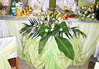 Украшение зала на усадьбе Верес